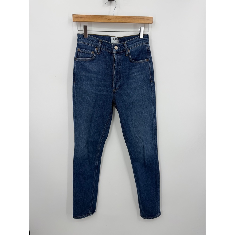 AGOLDE Nico High Rise slim fit Jeans Women Size 25 Blue Indigo A093F-1046